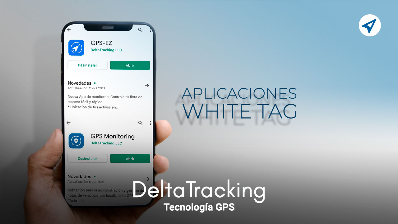 Aplicaciones GPS Etiqueta Blanca